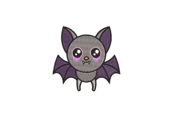 Cute Halloween Vampire Embroidery