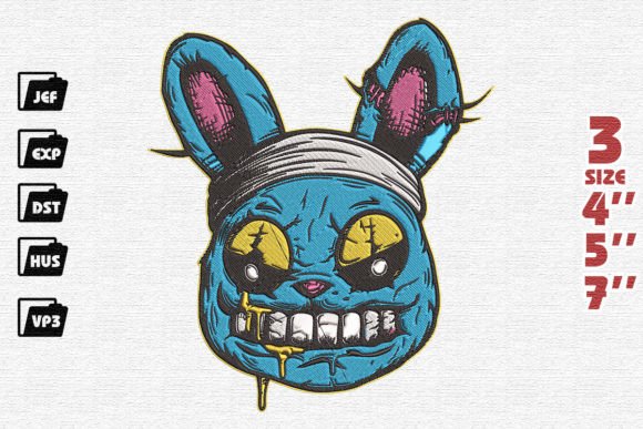 Graffiti Rabbit Embroidery