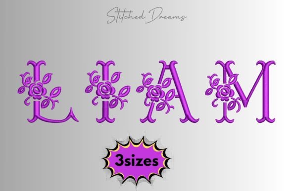 Liam Name Embroidery Design