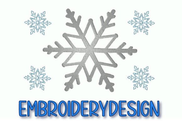 Snowflakes Embroidery Design